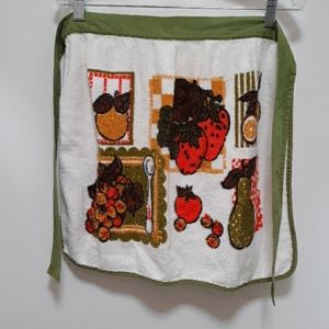 VINTAGE Springmaid terry cloth apron